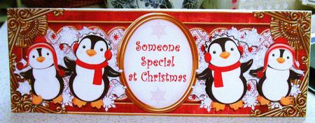 Red Penguins Someone Special Large Dl Decoupage Step by Step by jane clark