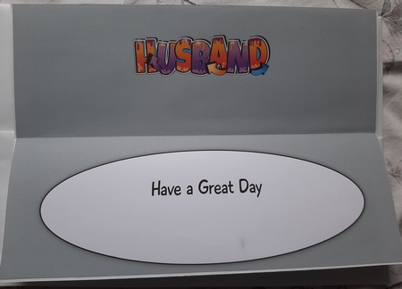 Graffiti HUSBAND large dl insert by Jane Craig