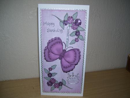 Dl Mulberry Butterfly with Insert by Jane Faultless