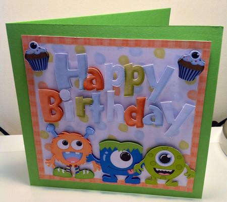Happy Birthday from the Monsters 8x8 Mini Kit by Jane Fisher