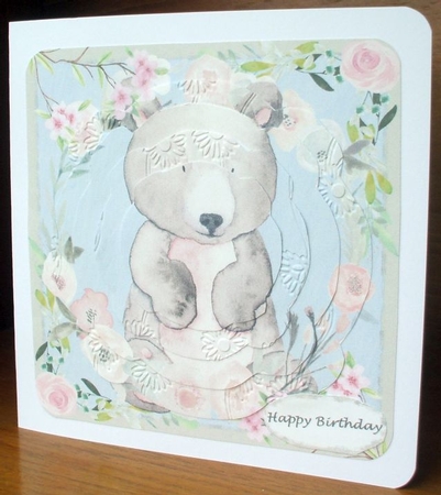 7x7 Watercolour Baby Animal - Bear by Jane Halton