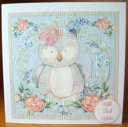 7x7 Watercolour Baby Animal - Owl by Jane Halton