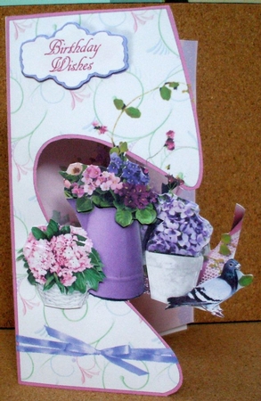 Open Front Card Kit - African Violet by Jane Halton