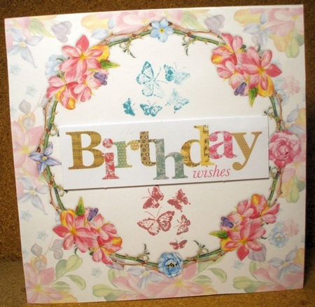 A4 Floral Watercolor Topper Card 5 by Jane Halton
