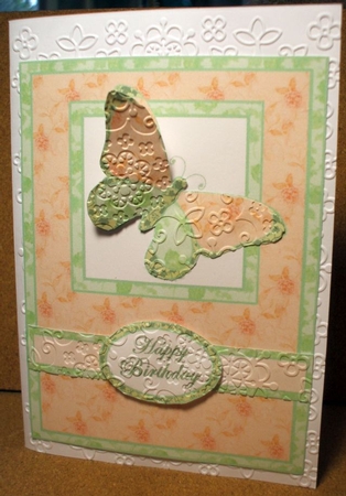 Pop-up Butterflies -  Mint & peach by Jane Halton
