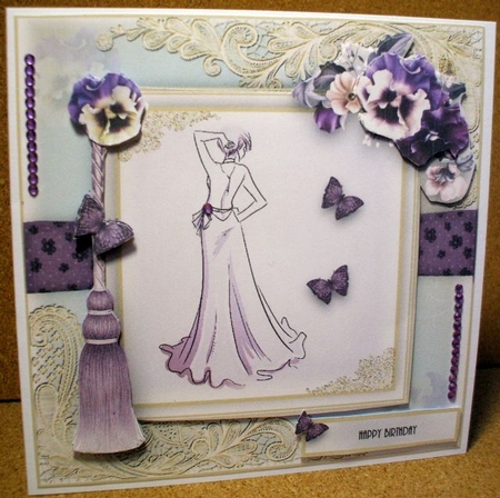 8x8 Vintage Fashion 2 Card Front Kit by Jane Halton