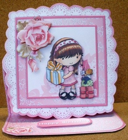 Gifts for You - Lace Edged Easel Card Mini Kit by Jane Halton