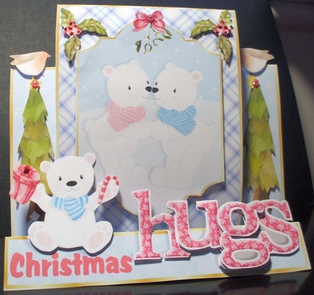 FRAME STEPPER CARD - Polar Bear Hugs by Jane Halton