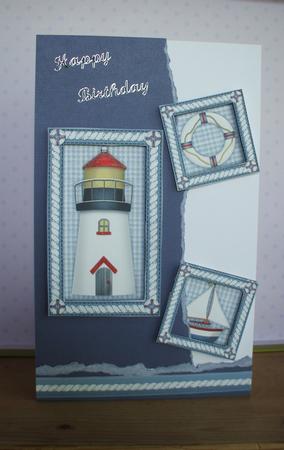 Sail Away - Nautical Decoupage Card by Jane Halton