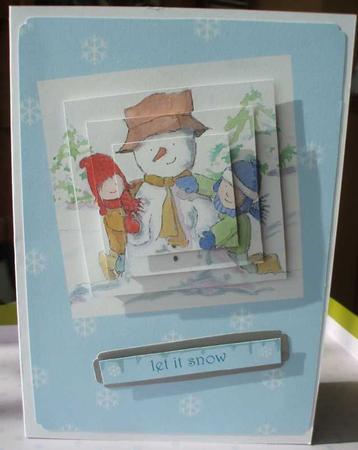 Building a Snowman Pyramid Card by Jane Halton