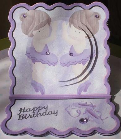 Ballerina 3 Easel Card by Jane Halton