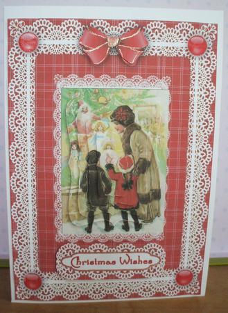 Time for Christmas Shopping 'n Lace Bracket Pyramid by Jane Halton