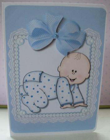 Oh Baby Boy! Quick Card Front by Jane Halton