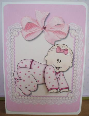 Oh Baby Girl! Quick Card Front by Jane Halton