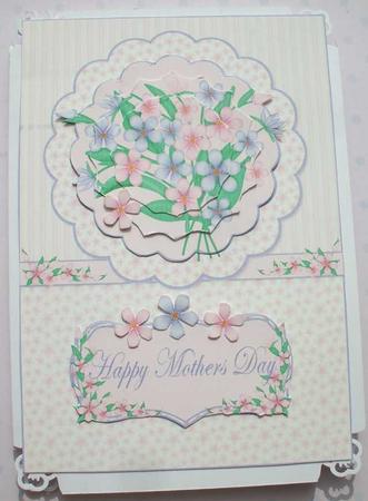 Beautiful Bouquet Topper, Pyramid Card Front by Jane Halton