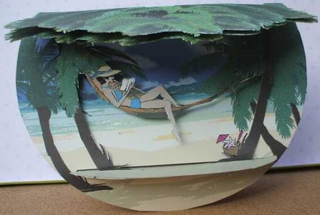 Exotic Beach 3D Top N Rock Card Kit by Jane Halton