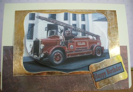 Vintage Fire Engine by Jane Halton