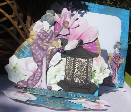 Easel Card Kit - Geisha Girl by Jane Halton