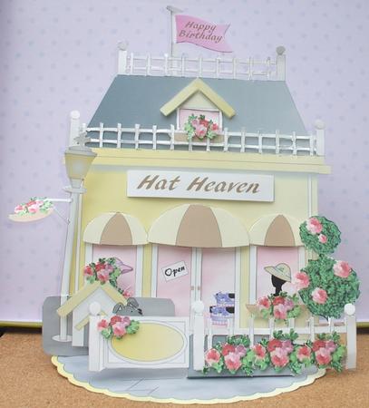 Giant Easel Tableau 3D Card Kit - Little Lemon Hat Shop by Jane Halton