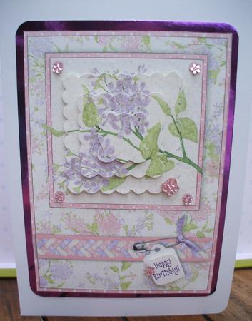 Patchwork Lilacs - with Decoupage & Scalloped Stacker by Jane Halton