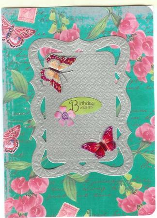 Dark Green Coloured Sweet Pea Stamp A4 Backing Paper by Jane Halton