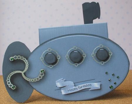 Submarine Quuick Card 3 by Jane Halton