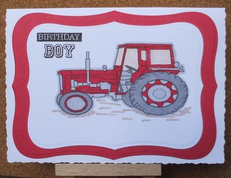Tractor Stamp - 1 by Jane Halton