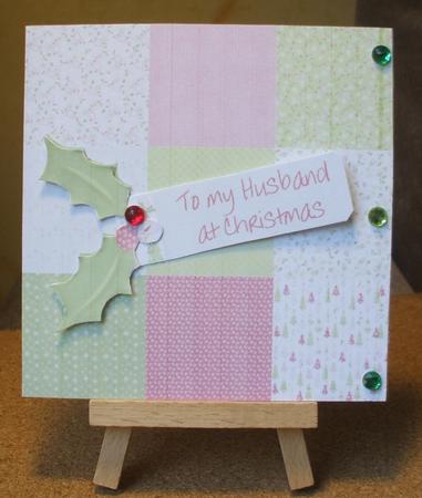 Squares Christmas Card with Family Tags by Jane Halton