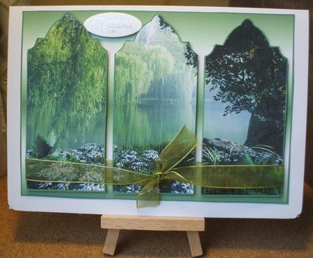 Willows by the River Triptych by Jane Halton