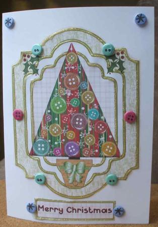 Happy Buttons Christmas Tree Topper 6 by Jane Halton