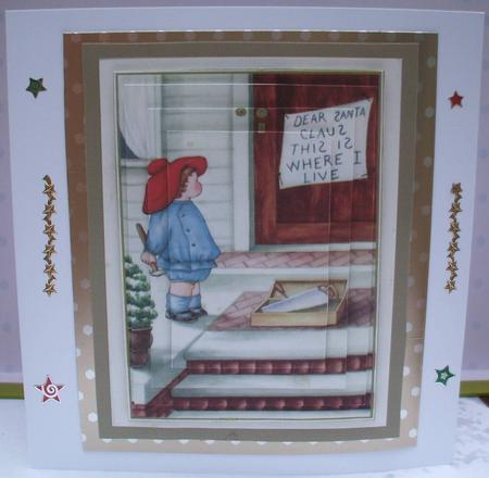 Santa Stop Here. Pyramid by Jane Halton