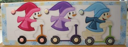Snowmen on Scooters Dl by Jane Halton