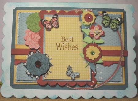 Vintage Flowers&butterflies 5x7 by Jane Halton