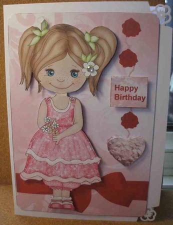 Cute Girl in Pink by Jane Halton