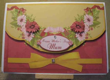Bright and Sunny Birthday or Other Scalloped Card Front by Jane Halton