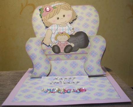 Armchair Easel - Sophie and Dolly 2 by Jane Halton