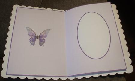 Purple Butterfly Insert Plain by Jane Halton