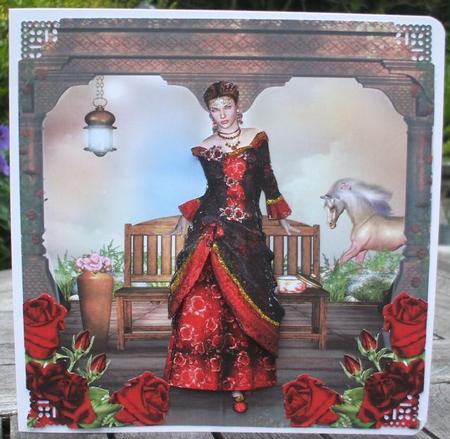 Vintage Rose Lady and Her Horse Mini Kit by Jane Halton