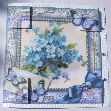 Forget Me Knots Butterfly 8inch Picture Sheet by Jane Halton