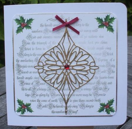 Ink Saver Quick Card - Hark the Herald Angels Sing by Jane Halton