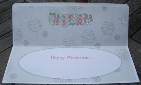 Kosmo the Dog Christmas Large Dl Insert by Jane Halton