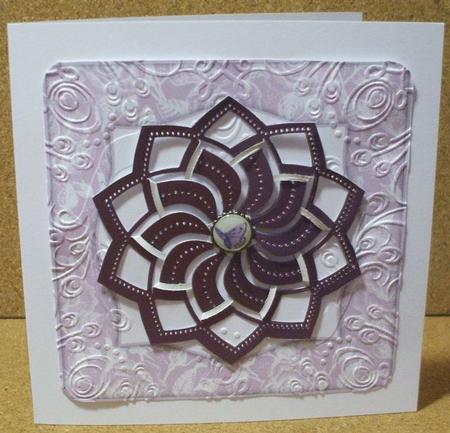 Vintage Rose 8x8 Blank Card Front - Bright Shade by Jane Halton