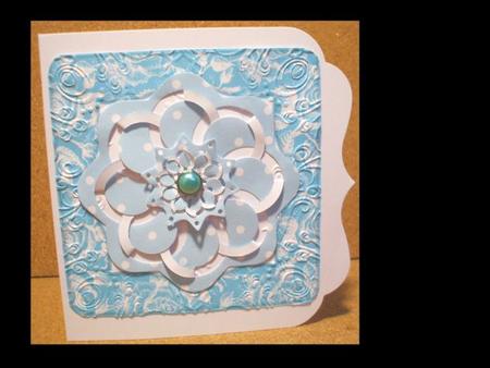 Vintage Rose 8x8 Blank Card Front - Bright Shade by Jane Halton