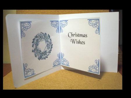 Set of 6 Christmas Inserts 6 Inch Blue 1 by Jane Halton