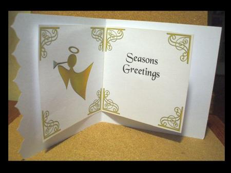 Set of 6 Christmas Inserts 6 Inch Gold 1 by Jane Halton