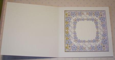 Gold Blue Fmk Centre 7in x 7in Square Insert Panel Sheet by Jane Halton