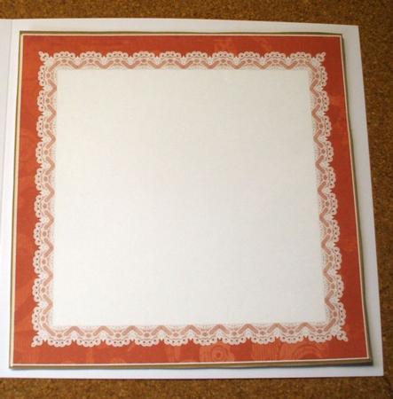 Sunrise Lace Edge 7in x 7in Square Insert Panel Sheet by Jane Halton