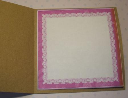 Purple Lace Edge 7in x 7in Square Insert Panel Sheet by Jane Halton