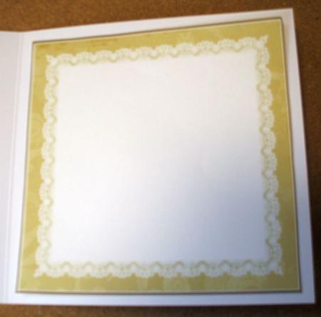 Gold Lace Edge 7in x 7in Square Insert Panel Sheet by Jane Halton