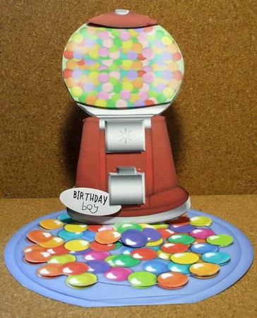 Fun Shaped Gumball Easel Card Kit by Jane Halton